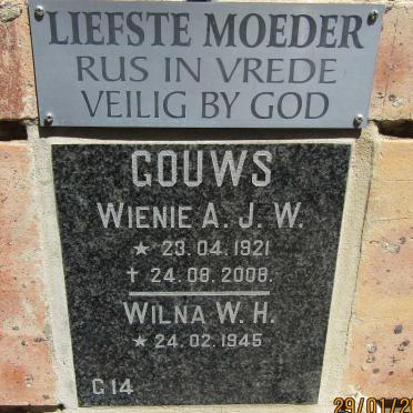 GOUWS A.J W. 1921-2008 :: GOUWS W.H. 1945-