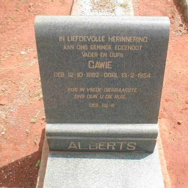 ALBERTS Gawie 1882-1954
