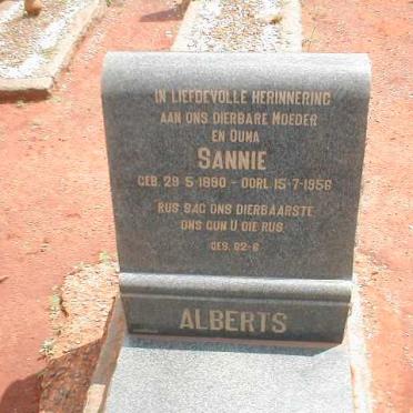 ALBERTS Sannie 1890-1956