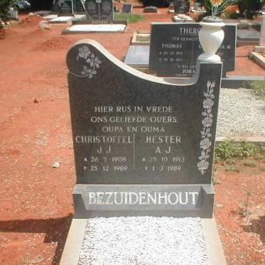 BEZUIDENHOUT Christoffel J.J. 1908-1989 &amp; Hester A.J. 1913-1989