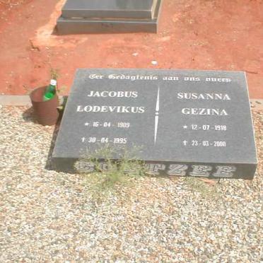 COETZEE Jacobus Lodevikus 1909-1995 &amp; Susanna Gezina 1918-2000