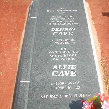 CAVE Dennis 1927-2004 &amp; Alfie 1959-1998