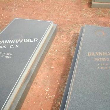 DANNHAUSER  G.N. 1924-1998 &amp; P.M. 1929-1956