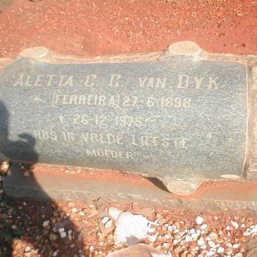 DYK Aletta C.C., van nee FERREIRA 1898-1975