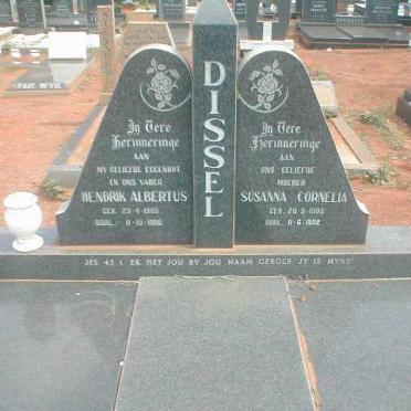 DIESSEL Hendrik Albertus 1905-1980 &amp; Susanna Cornelia 1905-1992