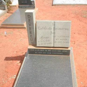 DEVEREUX Mervyn 1918 - 1989