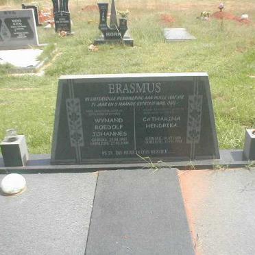 ERASMUS Wynand Roedolf Johannes 1907-2000 &amp; Catharina Hendrika 1909-1999