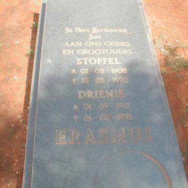 ERASMUS Stoffel 1908-1990 &amp; Drienie 1915-1991
