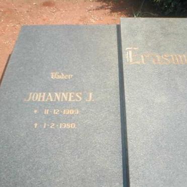ERASMUS Johannes J. 1909-1980