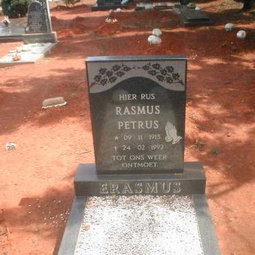 ERASMUS Rasmus Petrus 1915-1992