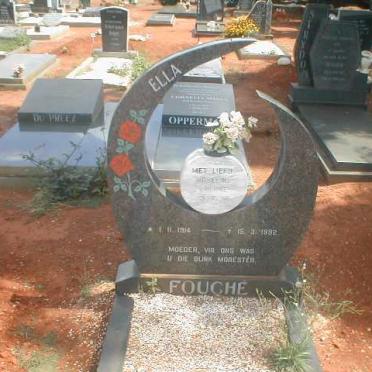 FOUCHÉ Ella 1914-1992