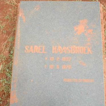HAASBROEK Sarel 1937-1978