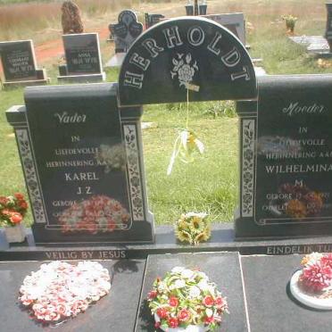 HERHOLDT Karel J.Z. 1916-2000 &amp; Wilhelmina M. 1921-1999