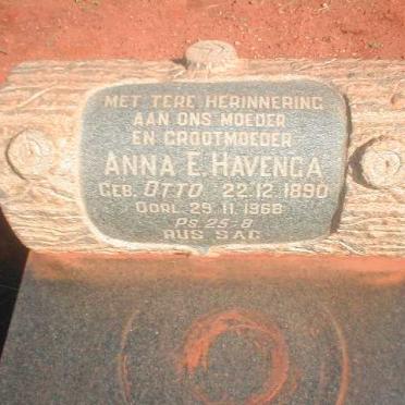 HAVENGA Anna E. nee OTTO 1890-1968