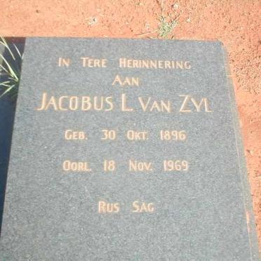ZYL Jacobus L., van 1896-1969