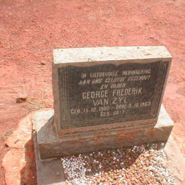 ZYL George Frederik, van 1902-1963