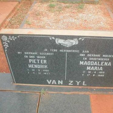 ZYL Pieter Hendrik, van 1902-1977 &amp; Magdalena Maria 1918-1988
