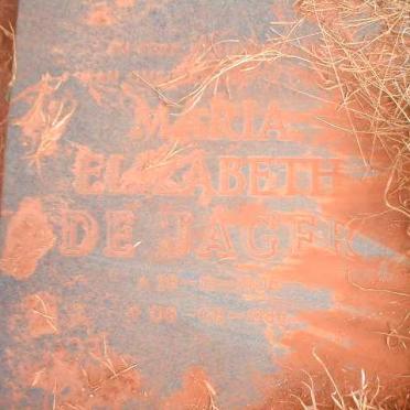 JAGER Maria Elizabeth, de 1906-1986