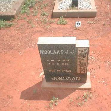 JORDAAN Nicholas J.J. 1935-1958