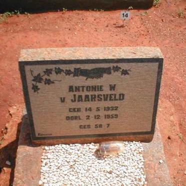 JAARSVELD Antonie W., v 1932-1959