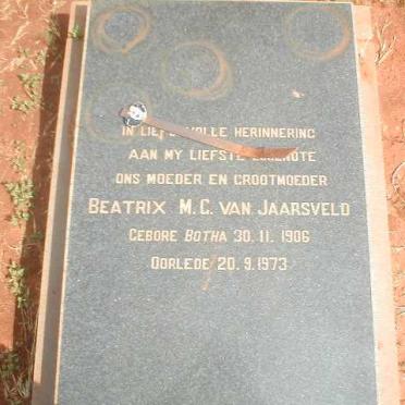 JAARSVELD Beatrix M.G., van geb. BOTHA 1906-1973