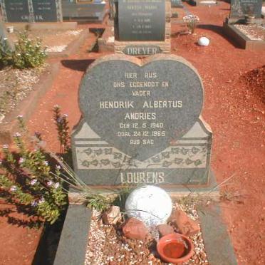 LOURENS Hendrik Albertus Andries 1940-1965