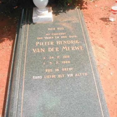 MERWE Pieter Hendrik, van der 1910 - 1988