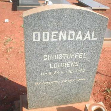ODENDAAL Christoffel Lourens 1924-1970