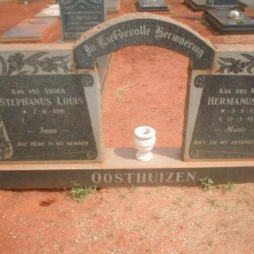 OOSTHUIZEN Stephanus Louis 1916- &amp; Hermanus J. W. 1918-1974