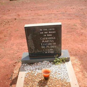 PLOOY Catharina Maryna Elizabeth, du 1904-1986