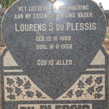 PLESSIS Lourens S., du 1882-1958