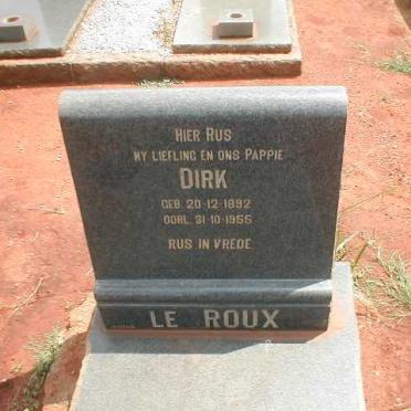 ROUX Dirk, le 1892-1955