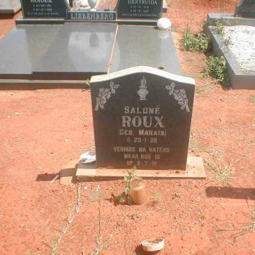 ROUX Salome nee MARAIS 1926-1991