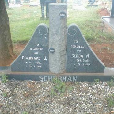 SCHERMAN Coenraad Johannes 1935-1985 &amp; Gertruida Magdalena SWART 1939-2014