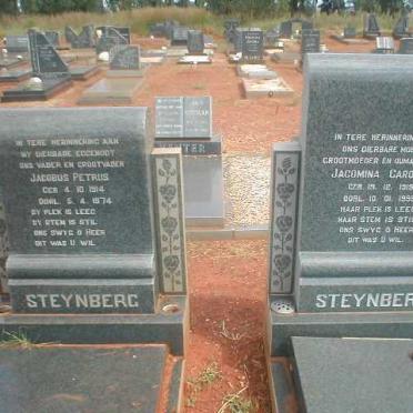 STEYNBERG Jacobus Petrus 1914-1974 &amp; Jacomina Carolina 1919-1995