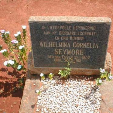 SEYMORE Wilhelmina Cornelia nee VAN ESSEN 1907-1961
