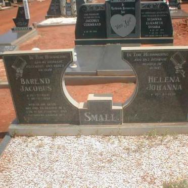 SMALL Barend Jacobus 1920-1992 &amp; Helena Johanna 1930-