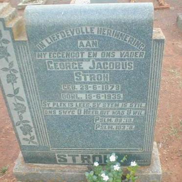 STROH George Jacobus 1879-1939