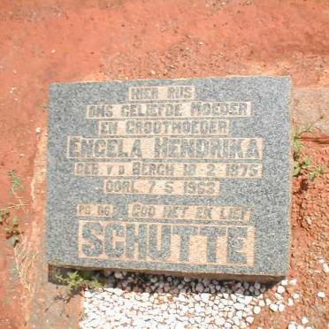 SCHUTTE Engela Hendrika nee BERGH 1875-1963