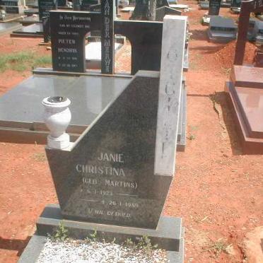 ? Janie Christina nee MARTINS 1923-1989