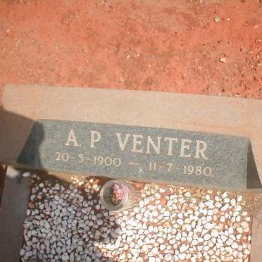 VENTER A.P. 1900-1980