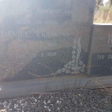 ROUX Daniel Francois 1906-1958 &amp; CONR? Hester D.A.S. voorheen ROUX nee ERASMUS 19??-
