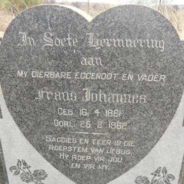 CRONJE Frans Johannes 1881-1962