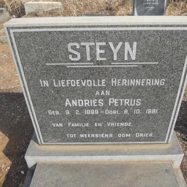 STEYN Andries Petrus 1899-1981