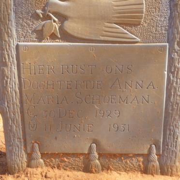 SCHOEMAN Anna Maria 1929-1931