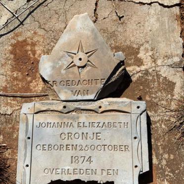 CRONJE Johanna Eliezabeth 1874-?