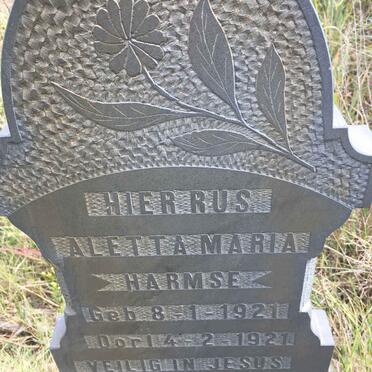 HARMSE Aletta Maria 1921-1921