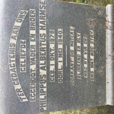 HARMSE Philippus Albertus 1878-1940