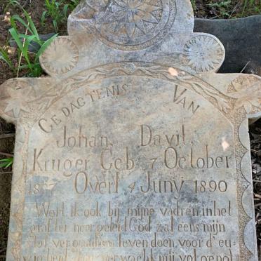 KRUGER Johan Davit 1837-1890