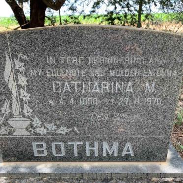 BOTHMA Catharina M. 1890-1970